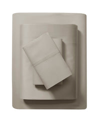 Organic Cotton Sateen Sheets, 300 Thread Count, Gray Color