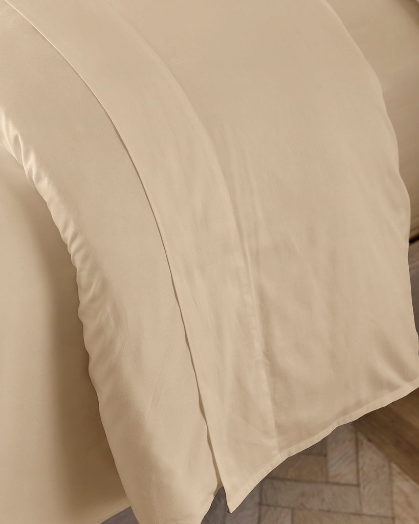 Organic Cotton Sateen Sheets, 300 Thread Count, Gray Color
