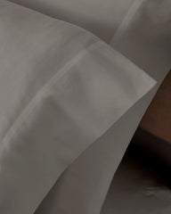 Organic Cotton Sateen Sheets, 300 Thread Count, Gray Color